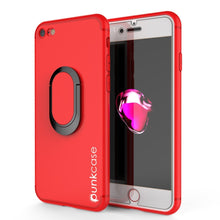 Cargar imagen en el visor de la galería, iPhone SE (4.7&quot;) Case, Punkcase Magnetix Protective TPU Cover W/ Kickstand, Tempered Glass Screen Protector [Red] (Color in image: red)
