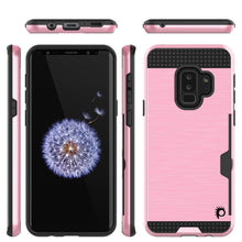 Cargar imagen en el visor de la galería, Galaxy S9 Plus Case, PUNKcase [SLOT Series] [Slim Fit] Dual-Layer Armor Cover w/Integrated Anti-Shock System [Pink] (Color in image: Navy)
