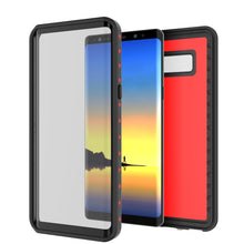 Cargar imagen en el visor de la galería, Note 8 Waterproof Case PunkCase StudStar Red Thin 6.6ft Underwater IP68 Shock/Snow Proof (Color in image: clear)
