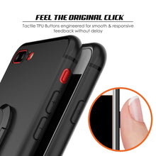 Cargar imagen en el visor de la galería, iPhone 8 PLUS Case, Punkcase Magnetix Protective TPU Cover W/ Kickstand, Tempered Glass Screen Protector [Black] 
