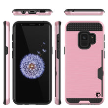 Cargar imagen en el visor de la galería, Galaxy S9 Case, PUNKcase [SLOT Series] [Slim Fit] Dual-Layer Armor Cover w/Integrated Anti-Shock System, Credit Card Slot [Pink] (Color in image: Navy)
