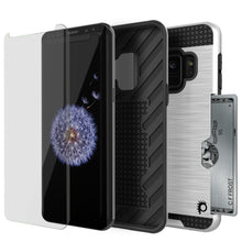 Cargar imagen en el visor de la galería, Galaxy S9 Case, PUNKcase [SLOT Series] [Slim Fit] Dual-Layer Armor Cover w/Integrated Anti-Shock System, Credit Card Slot &amp; Screen Protector [White] (Color in image: Black)
