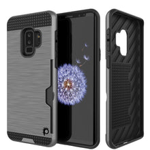 Cargar imagen en el visor de la galería, Galaxy S9 Plus Case, PUNKcase [SLOT Series] [Slim Fit] Dual-Layer Armor Cover w/Integrated Anti-Shock System [Grey] (Color in image: Grey)

