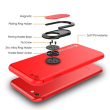Cargar imagen en el visor de la galería, iPhone SE (4.7&quot;) Case, Punkcase Magnetix Protective TPU Cover W/ Kickstand, Tempered Glass Screen Protector [Red] 
