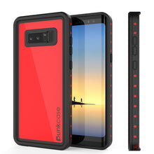 Cargar imagen en el visor de la galería, Note 8 Waterproof Case PunkCase StudStar Red Thin 6.6ft Underwater IP68 Shock/Snow Proof (Color in image: red)

