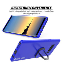 Cargar imagen en el visor de la galería, Galaxy Note 8 Case, Punkcase Magnetix Protective TPU Cover W/ Kickstand, Screen Protector [Blue] 
