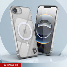 Load image into Gallery viewer, Punkcase iPhone 16E Case de carga inalámbrica magnética [Serie ClearMag] [Clear]
