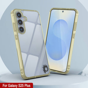 Funda para Galaxy S25 Plus [Serie de acrílico transparente] [Antideslizante] Para Galaxy S25 Plus [Amarillo]