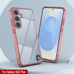 Funda para Galaxy S25 Plus [Serie de acrílico transparente] [Antideslizante] Para Galaxy S25 Plus [Rojo]