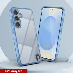 Funda para Galaxy S25 [Serie de acrílico transparente] [Antideslizante] Para Galaxy S25 [Azul]