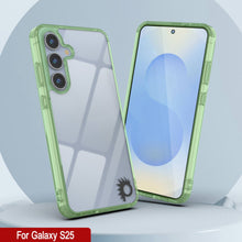 Load image into Gallery viewer, Funda para Galaxy S25 [Serie de acrílico transparente] [Antideslizante] Para Galaxy S25 [Verde]
