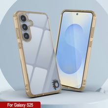 Load image into Gallery viewer, Funda para Galaxy S25 [Serie de acrílico transparente] [Antideslizante] Para Galaxy S25 [Naranja]
