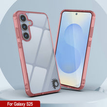 Load image into Gallery viewer, Funda para Galaxy S25 [Serie de acrílico transparente] [Antideslizante] Para Galaxy S25 [Rojo]
