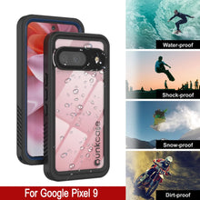 Cargar imagen en el visor de la galería, Caso impermeable de Google Pixel 9, cubierta de armadura punkcase [serie extrema] con protector de pantalla incorporado [azul marino]
