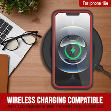 Load image into Gallery viewer, Case impermeable para iPhone 16E, cubierta de armadura punkcase [serie extrema] con protector de pantalla incorporado [rojo]
