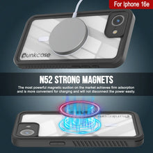 Load image into Gallery viewer, Case impermeable del iPhone 16E, Punkcase [Extreme Mag Series] Cubierta de armadura con protector de pantalla incorporado [gris]
