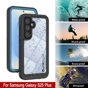 Funda protectora de pantalla para Galaxy S25+ Plus resistente al agua y a los golpes [Serie Extreme] [Azul marino]