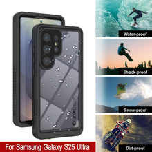 Cargar imagen en el visor de la galería, Funda protectora de pantalla para Galaxy S25 Ultra resistente al agua y a los golpes [Serie Extreme] [Negro]
