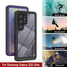 Cargar imagen en el visor de la galería, Funda protectora de pantalla para Galaxy S25 Ultra resistente al agua y a los golpes [Serie Extreme] [morado]
