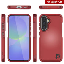 Cargar imagen en el visor de la galería, Punkcase Galaxy A36 Case, [Serie Spartan 2.0] Carrera de servicio pesado resistente [rojo]
