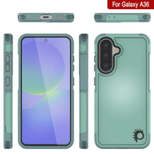 Cargar imagen en el visor de la galería, Punkcase Galaxy A36 Case, [Serie Spartan 2.0] Cubierta de servicio pesado resistente [verde azulado] [verde azulado]
