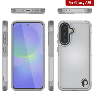 Punkcase Galaxy A36 Case, [Serie Spartan 2.0] Carrera de servicio pesado resistente [blanco]