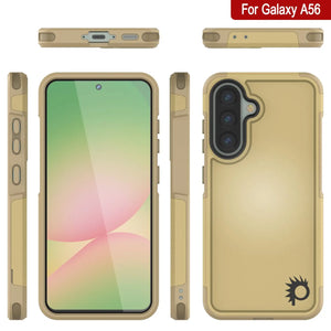 Punkcase Galaxy A56 Case, [Serie Spartan 2.0] Carrera de servicio pesado resistente [amarillo]