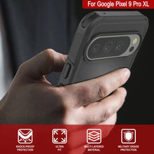Cargar imagen en el visor de la galería, Punkcase Google Pixel 9 Pro XL Case, [Serie Spartan 2.0] Cubierta de servicio pesado resistente con protector de pantalla incorporado [negro]
