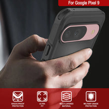 Cargar imagen en el visor de la galería, Punkcase Google Pixel 9 Case, [Serie Spartan 2.0] Cubierta de servicio pesado resistente con protector de pantalla incorporado [negro]
