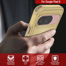 Cargar imagen en el visor de la galería, Punkcase Google Pixel 9 Case, [Serie Spartan 2.0] Cubierta de servicio pesado resistente transparente con protector de pantalla incorporado [amarillo]
