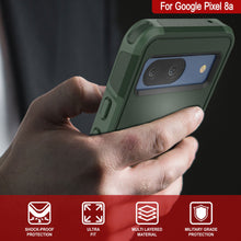 Load image into Gallery viewer, Funda PunkCase para Google Pixel 9 Pro XL, [Serie Spartan 2.0], transparente, resistente y duradera, con protector de pantalla incorporado [verde oscuro]
