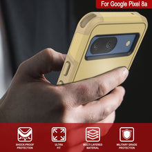 Load image into Gallery viewer, Funda PunkCase para Google Pixel 9, [Serie Spartan 2.0], transparente, resistente y duradera, con protector de pantalla incorporado [amarillo]
