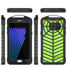 Cargar imagen en el visor de la galería, Funda impermeable Galaxy Note FE, serie WEBSTER de Punkcase, Verde Claro | Cubierta resistente de armadura de alta resistencia.
