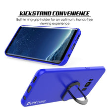 Load image into Gallery viewer, Galaxy S8 Case, Punkcase Magnetix Protective TPU Cover W/ Kickstand, Screen Protector [Blue] 
