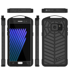 Cargar imagen en el visor de la galería, Funda impermeable Galaxy Note FE, Punkcase Serie WEBSTER, Negro | Cubierta resistente de armadura de alta resistencia.
