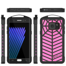 Cargar imagen en el visor de la galería, Funda resistente al agua para Galaxy Note FE, serie WEBSTER de Punkcase, color rosa | Cubierta de armadura resistente.
