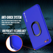 Cargar imagen en el visor de la galería, iPhone SE (4.7&quot;) Case, Punkcase Magnetix Protective TPU Cover W/ Kickstand, PLUS Tempered Glass Screen Protector [Blue] 
