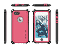Cargar imagen en el visor de la galería, iPhone SE/5S/5 Waterproof Case, Ghostek® Nautical Pink Series| Underwater | Aluminum Frame (Color in image: Teal)
