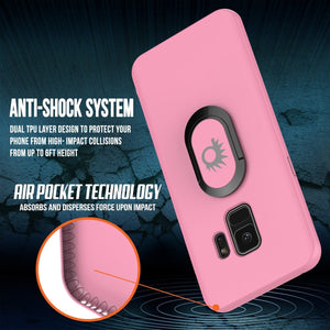 Galaxy S10e Case, Punkcase Magnetix Protective TPU Cover W/ Kickstand, Sceen Protector[Pink] (Color in image: red)