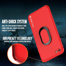 Cargar imagen en el visor de la galería, iPhone SE (4.7&quot;) Case, Punkcase Magnetix Protective TPU Cover W/ Kickstand, Tempered Glass Screen Protector [Red] 
