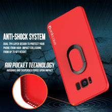 Load image into Gallery viewer, Galaxy S8 Case, Punkcase Magnetix Protective TPU Cover W/ Kickstand, Screen Protector [Red] 
