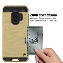 Cargar imagen en el visor de la galería, Galaxy S9 Plus Case, PUNKcase [SLOT Series] [Slim Fit] Dual-Layer Armor Cover w/Integrated Anti-Shock System [Gold] (Color in image: Silver)
