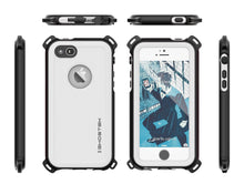 Cargar imagen en el visor de la galería, iPhone SE/5S/5 Waterproof Case, Ghostek® Nautical White Series| Underwater | Aluminum Frame (Color in image: Teal)

