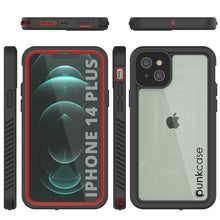 Cargar imagen en el visor de la galería, iPhone 14 Plus Waterproof Case, Punkcase [Extreme Series] Armor Cover W/ Built In Screen Protector [Red] (Color in image: Teal)

