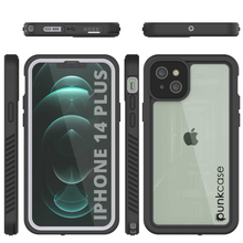 Cargar imagen en el visor de la galería, iPhone 14 Plus Waterproof Case, Punkcase [Extreme Series] Armor Cover W/ Built In Screen Protector [White] (Color in image: Teal)
