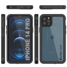 Cargar imagen en el visor de la galería, iPhone 14 Pro Waterproof Case, Punkcase [Extreme Series] Armor Cover W/ Built In Screen Protector [Black] (Color in image: Red)
