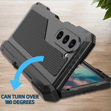 Load image into Gallery viewer, Funda de metal Galaxy Z Fold5, resistente y duradera, de grado militar, cubierta de armadura completa de cuerpo duro [Neón].
