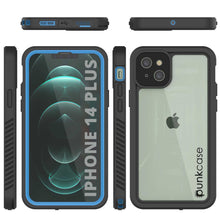 Cargar imagen en el visor de la galería, iPhone 14 Plus Waterproof Case, Punkcase [Extreme Series] Armor Cover W/ Built In Screen Protector [Light Blue] (Color in image: Red)
