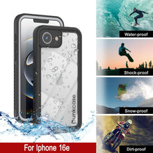 Cargar imagen en el visor de la galería, iPhone 16e impermeable IP68, punkcase [blanco] [serie Studstar] [Fit Slim] [DIRTPROW]
