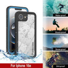 Cargar imagen en el visor de la galería, iPhone 16e impermeable IP68, punkcase [azul claro] [Serie Studstar] [Fit Slim] [Dirtproof]
